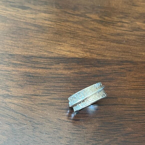 925 Silver Spinning Ring Sz 7 - Picture 4 of 4